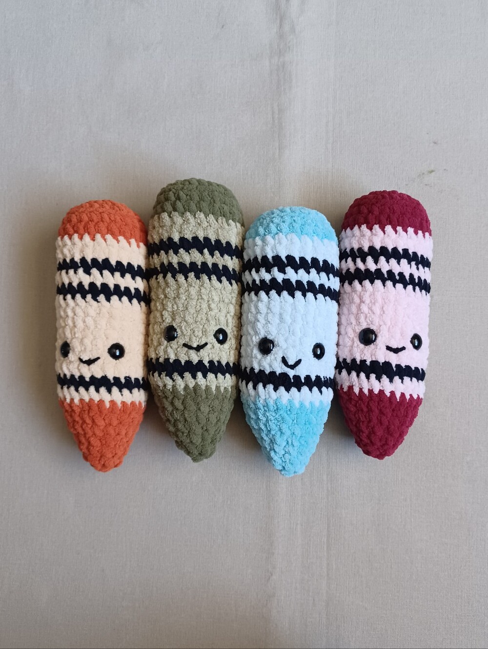 Handmade Crochet Crayon Buddy
